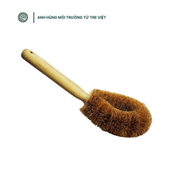  Cỏ rửa chén, ly bằng tre |  Bamboo Dish Brush 