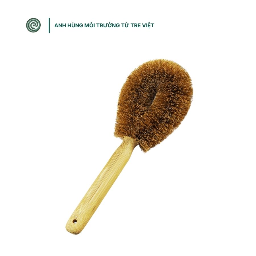  Cỏ rửa chén, ly bằng tre |  Bamboo Dish Brush 