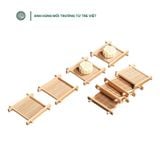  Đế Lót Ly Bằng Tre | Bamboo Drink Coaster 