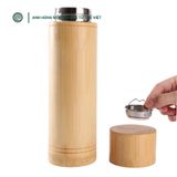  Bình nước giữ nhiệt tre nguyên khối 