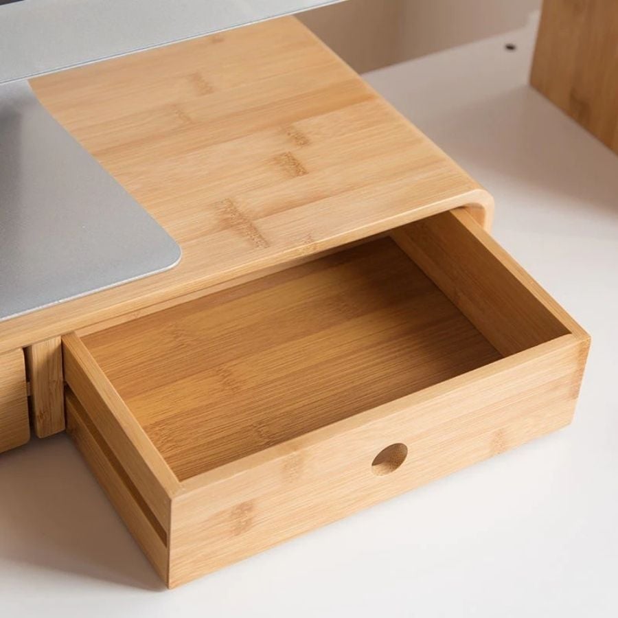 Kệ bằng tre để màn hình máy tính | Computer Monitor Bamboo Shelf 