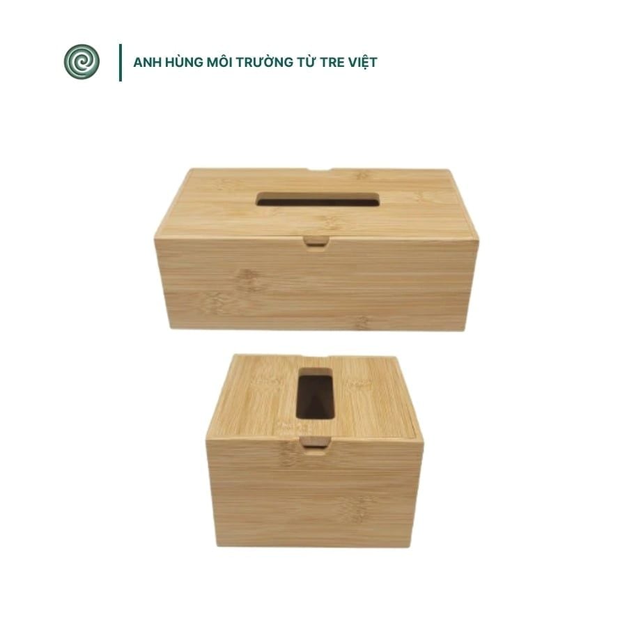  Hộp đựng khăn giấy bằng tre | Bamboo Tissue Box 