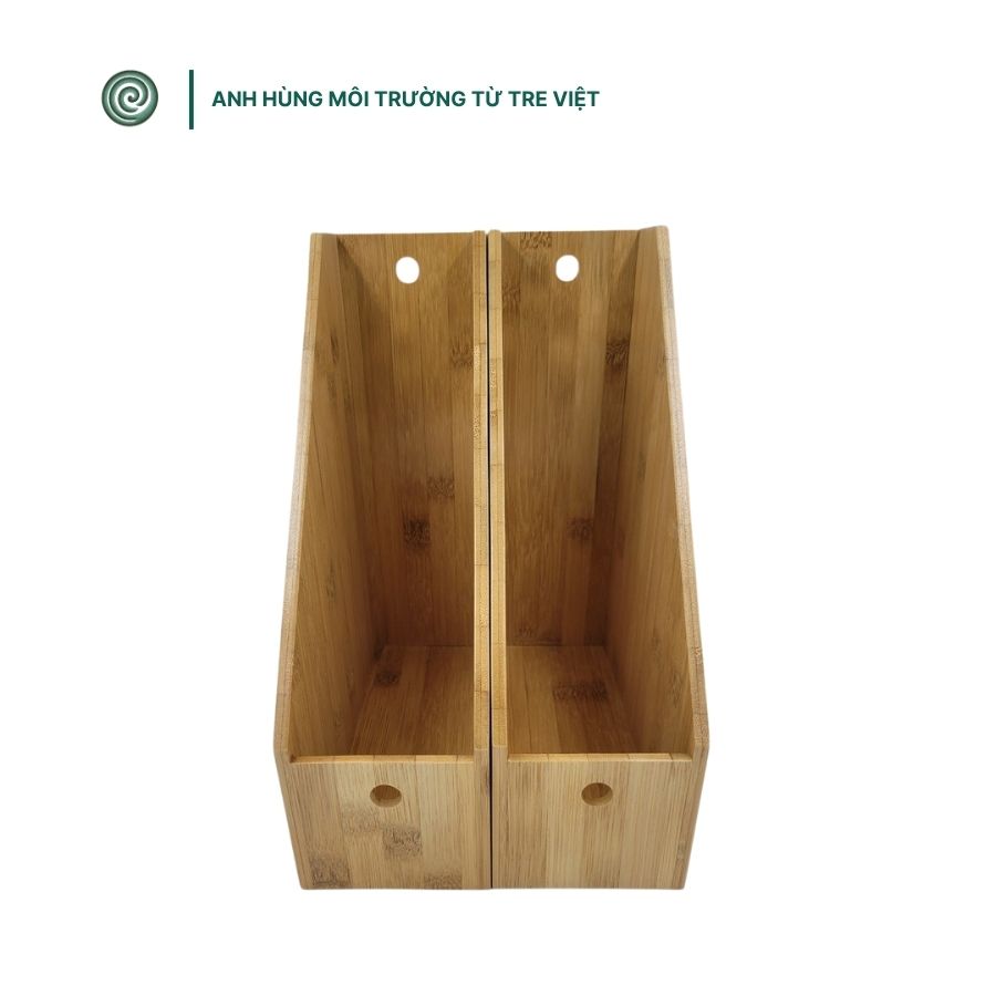  Kệ tre để hồ sơ | Bamboo File Organizer 