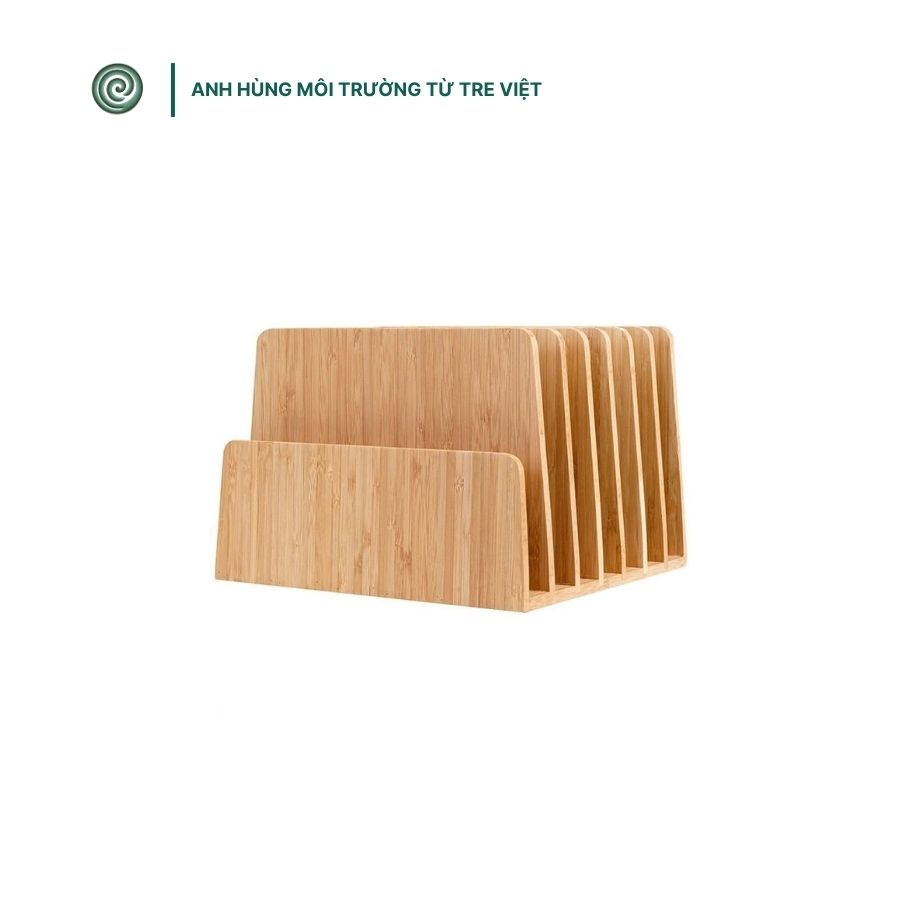  Kệ tre để hồ sơ | Bamboo File Organizer 