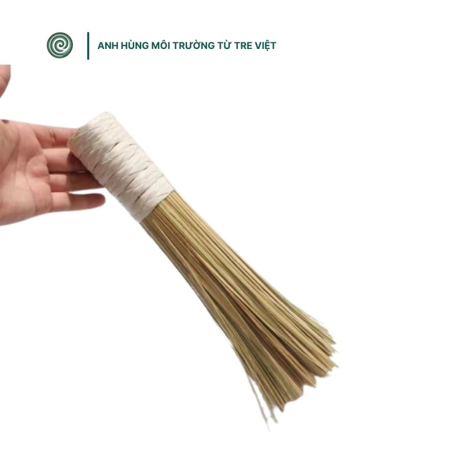  Cọ rửa nồi, chảo bằng tre | Bamboo Pot Scrubber 