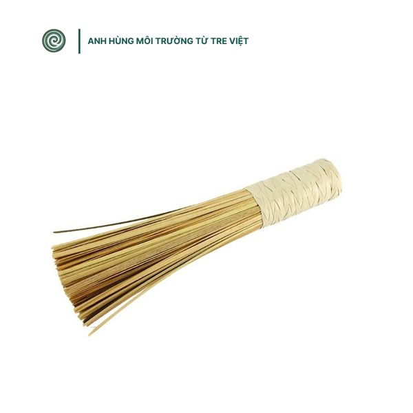  Cọ rửa nồi, chảo bằng tre | Bamboo Pot Scrubber 