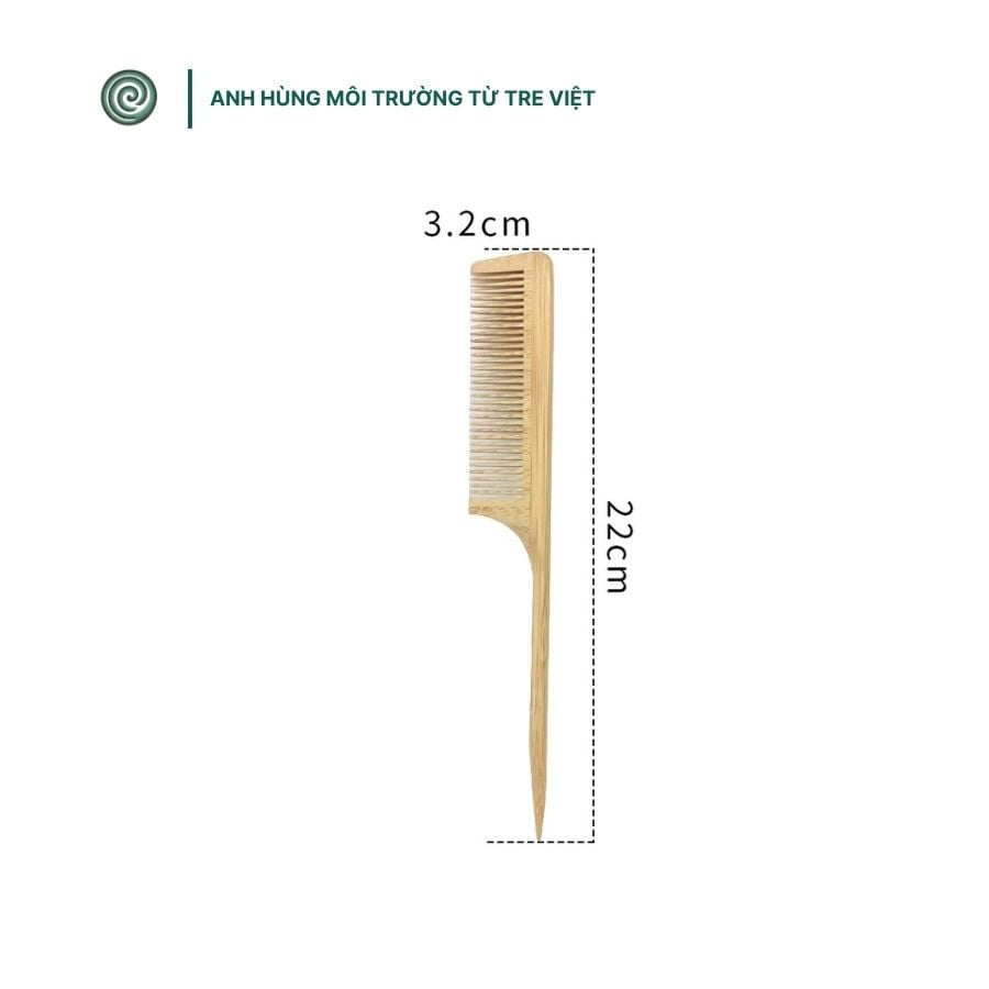  Lược chải tóc bằng tre | Bamboo Comb 