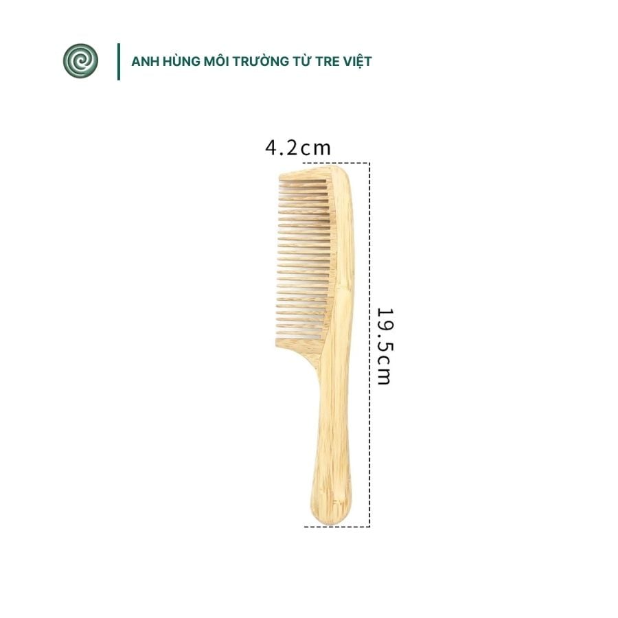  Lược chải tóc bằng tre | Bamboo Comb 