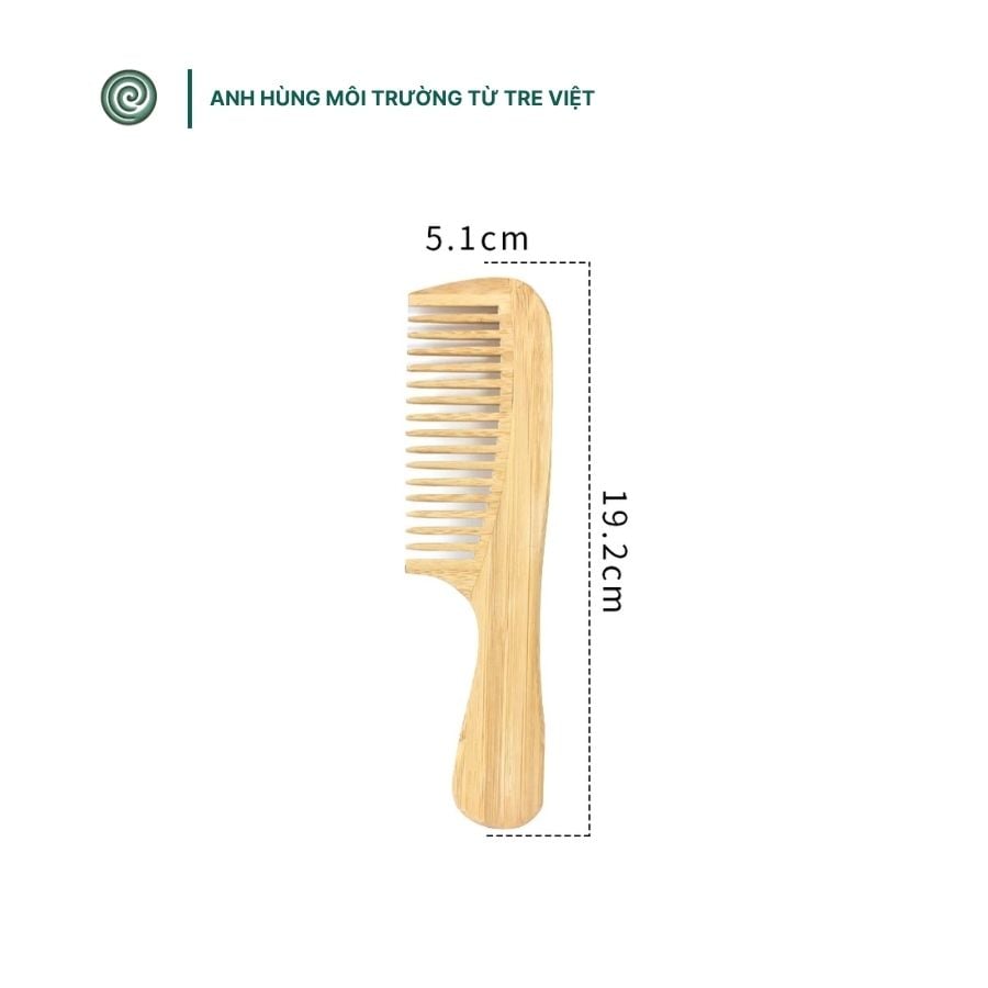  Lược chải tóc bằng tre | Bamboo Comb 