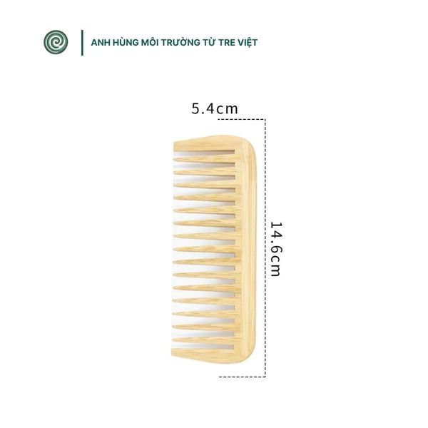  Lược chải tóc bằng tre | Bamboo Comb 