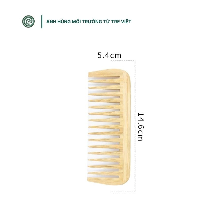  Lược chải tóc bằng tre | Bamboo Comb 
