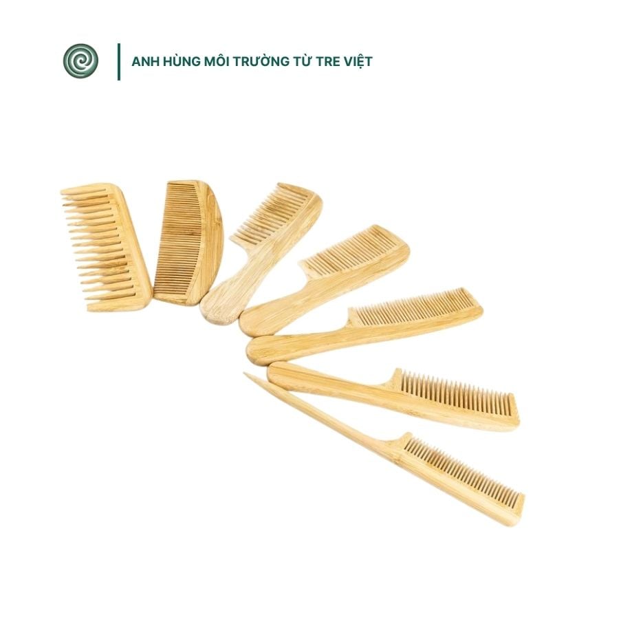  Lược chải tóc bằng tre | Bamboo Comb 