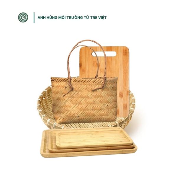  Set (thớt, khay, rổ, giỏ đi chợ) | Kitchen Set 1 