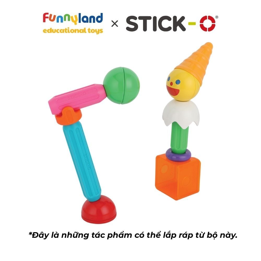 Đồ chơi xếp hình nam châm Hàn Quốc Stick-O MY FIRST FRIENDS SET