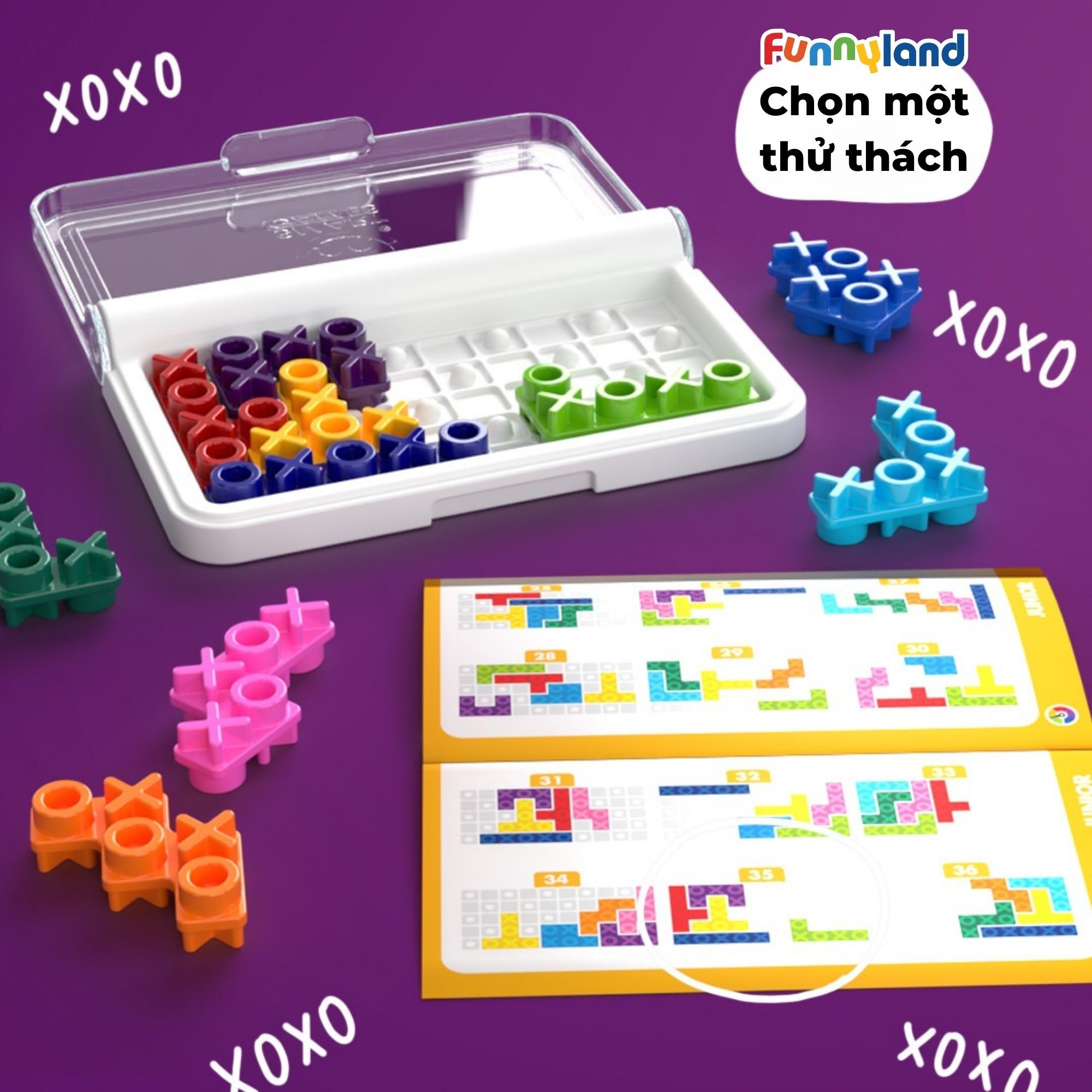 Đồ chơi trí tuệ Smartgames Thử thách IQ XOXO
