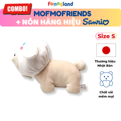 Chú Thỏ lùn Hà Lan Size S đội nón Cinnamoroll - Thú Bông MofmoFriends x nón hàng hiệu Sanrio
