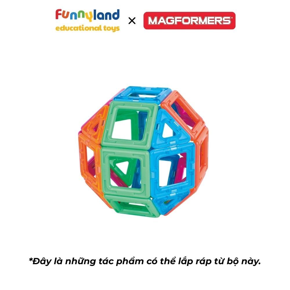 Đồ chơi xếp hình nam châm Hàn Quốc Magformers Mini Plus Set 40 mảnh