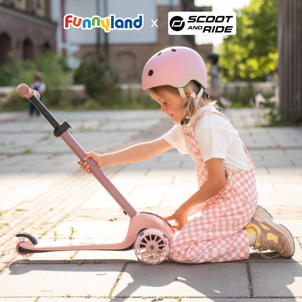 Scoot and Ride - Xe scooter trẻ em Scoot and Ride Highwaykick 3S (Rose)