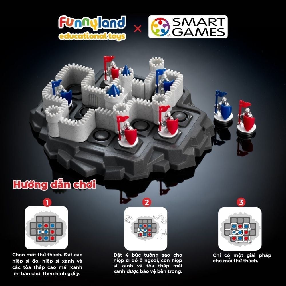 Đồ chơi trí tuệ Smartgames Thử thách Walls & Warriors