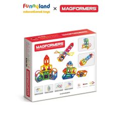 Đồ chơi xếp hình nam châm Hàn Quốc Magformers Bộ cơ bản 42 mảnh