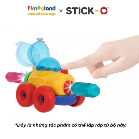 Đồ chơi xếp hình nam châm Hàn Quốc Stick-O MY FIRST WHEEL SET