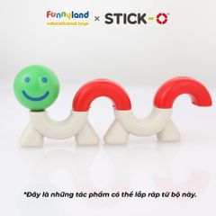 Đồ chơi xếp hình nam châm Hàn Quốc Stick-O PEEKABOO CAT & DOG SET