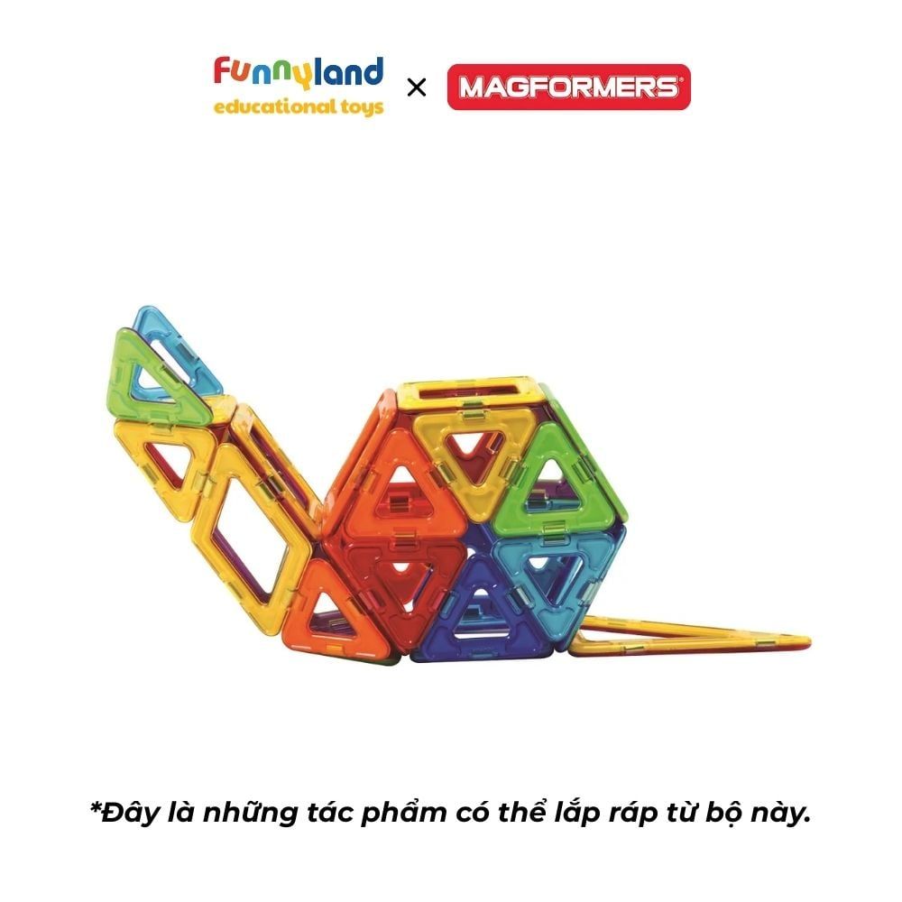 Đồ chơi xếp hình nam châm Hàn Quốc Magformers sáng tạo 60 mảnh