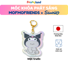 Chú Mèo British Shorthair đội nón Kuromi - Móc Khóa Phát Sáng