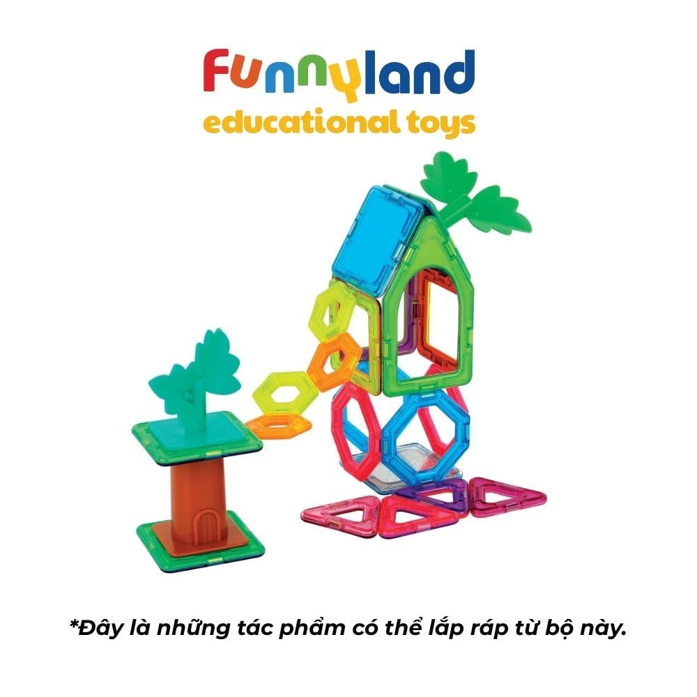 Đồ chơi xếp hình nam châm Hàn Quốc Magformers Bộ Khu Vườn Kỳ Diệu 27 chi tiết