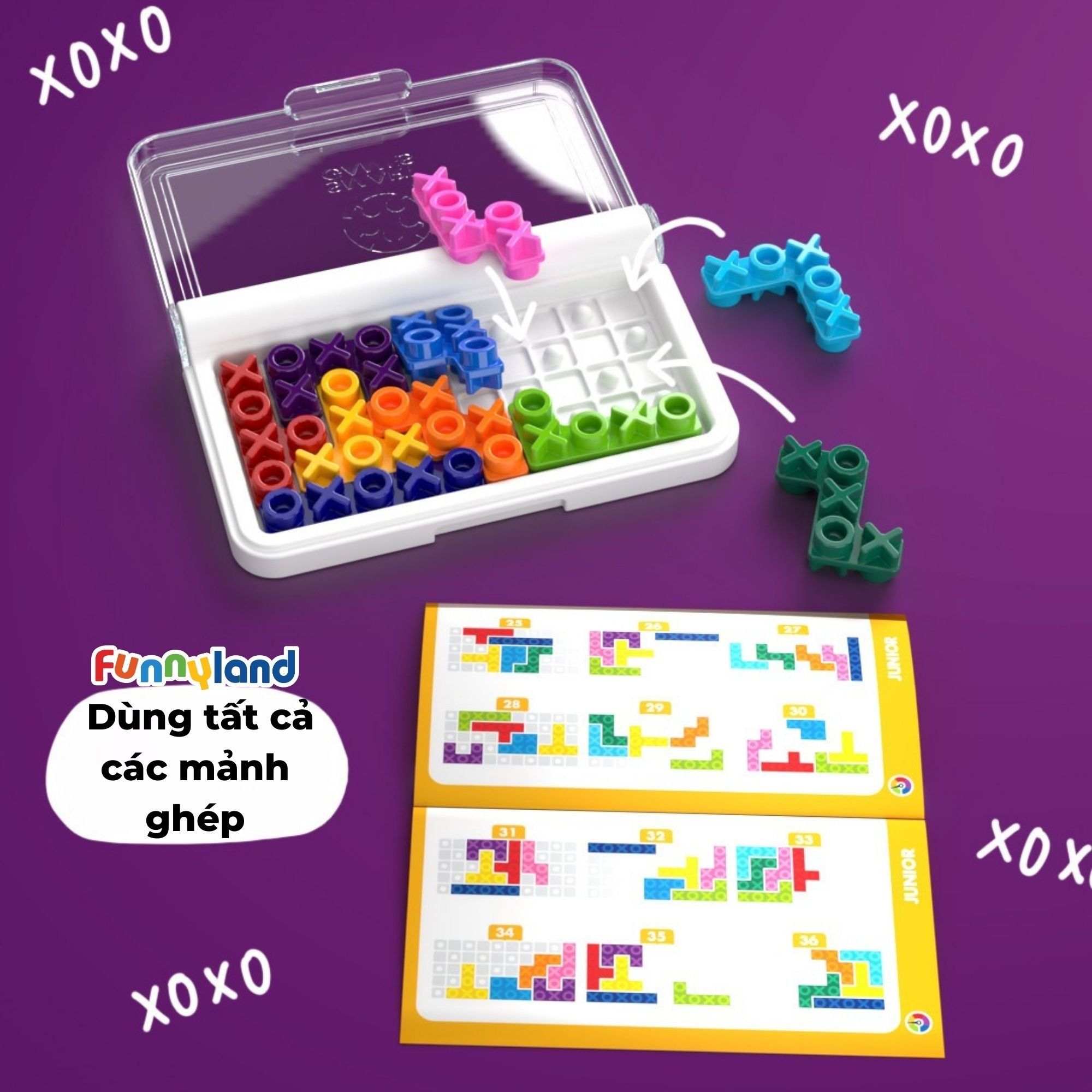 Đồ chơi trí tuệ Smartgames Thử thách IQ XOXO