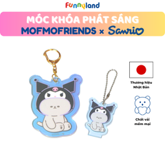 Chú Mèo British Shorthair đội nón Kuromi - Móc Khóa Phát Sáng