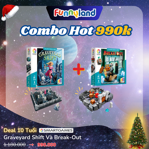 Đồ chơi trí tuệ Smartgames Thử thách Graveyard Shift