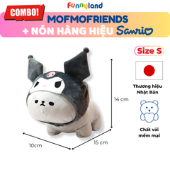Chú Mèo British Shorthair Size S đội nón Kuromi - Thú Bông Mofmo Friends x Nón Hàng Hiệu Sanrio