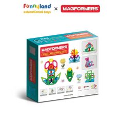 Đồ chơi xếp hình nam châm Hàn Quốc Magformers Bộ Khu Vườn Kỳ Diệu 27 chi tiết