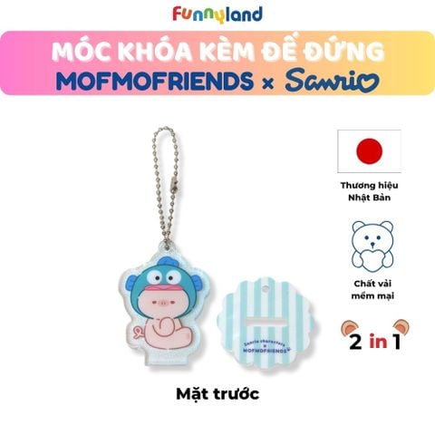 Chú Heo Micro Pig đội nón Hangyodon - Móc khóa kèm đế đứng 2 trong 1