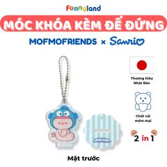 Móc khóa kèm đế đứng - Thú Bông Heo Micro Pig đội mũ Hangyodon