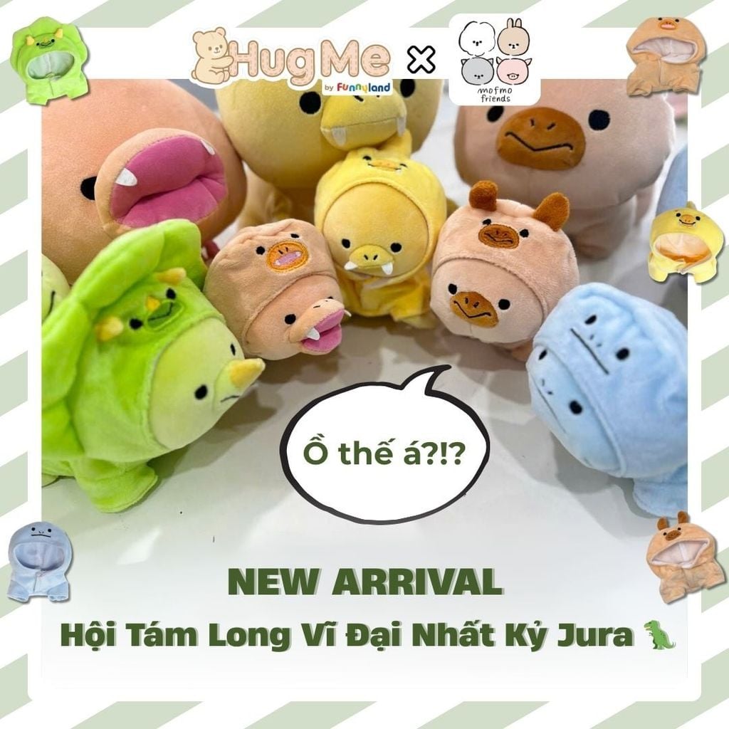 Thú bông Nhật Bản Mofmo Friends - Khủng Long Stegosaurus