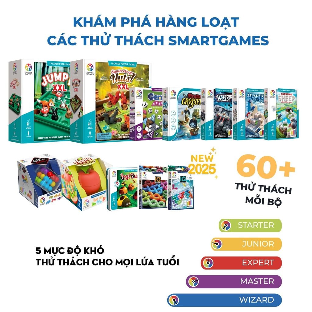 Đồ chơi trí tuệ Smartgames thử thách IQ Deluxe - Pentagon