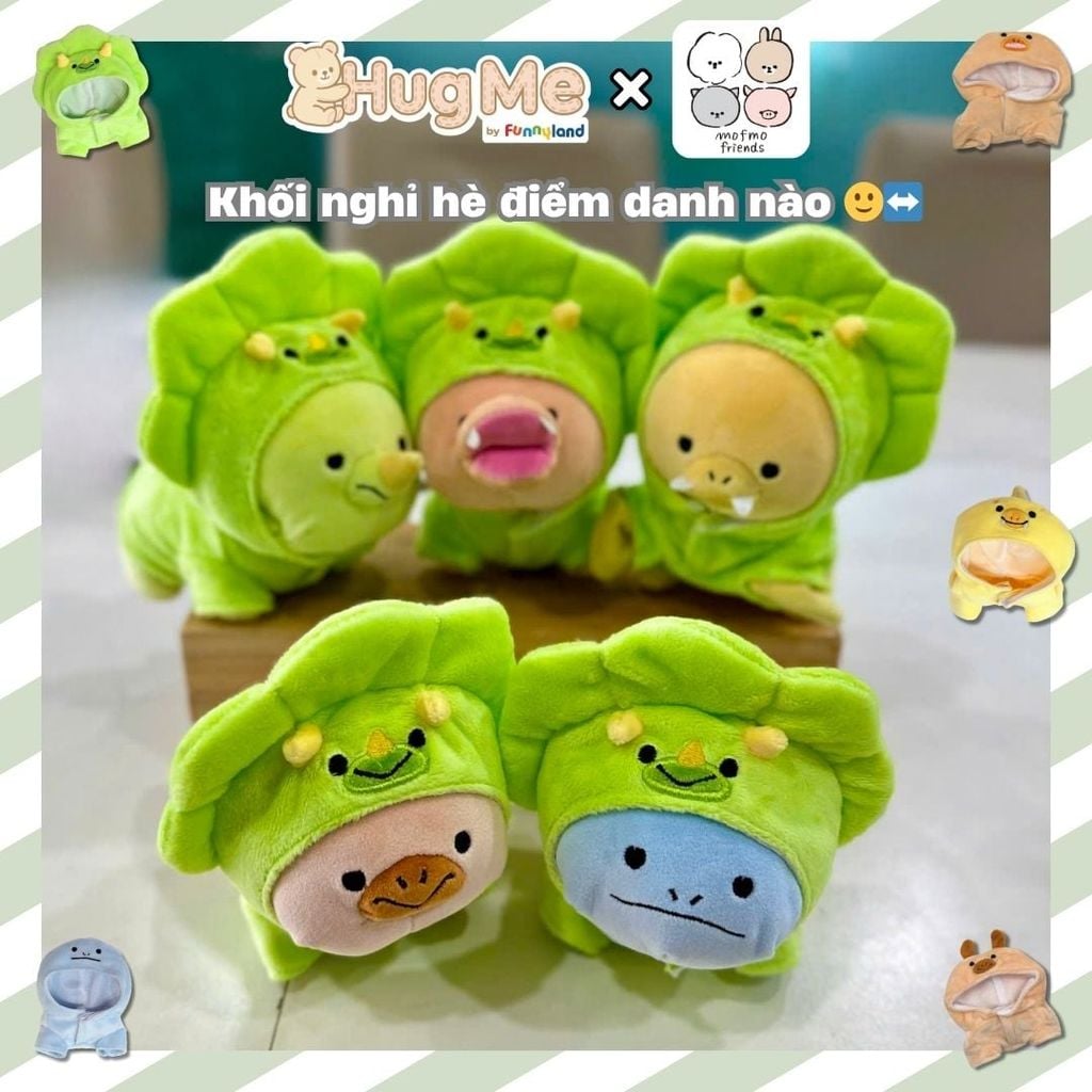 Thú bông Nhật Bản Mofmo Friends - Khủng Long Stegosaurus