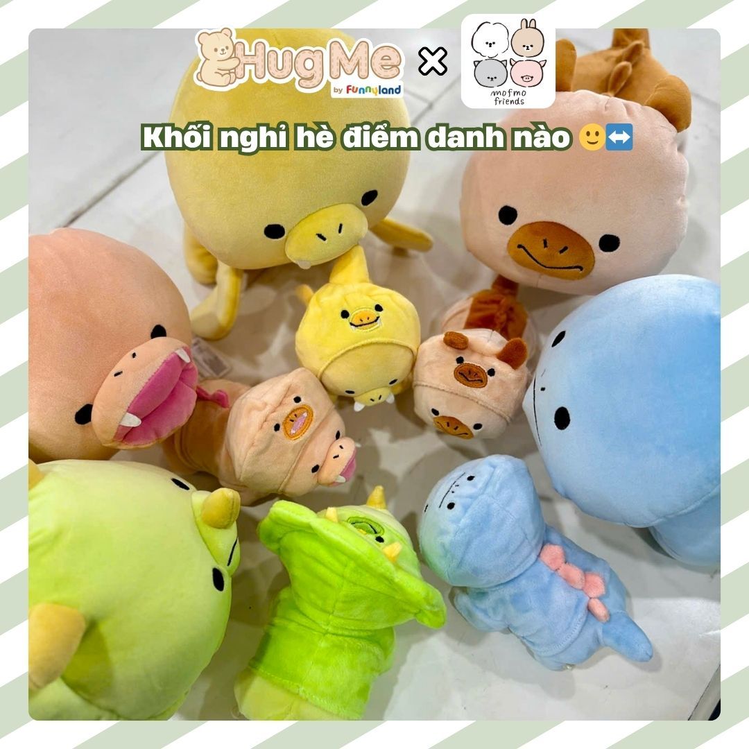  Thú bông Nhật Bản Mofmo Friends - Khủng Long Triceratops 