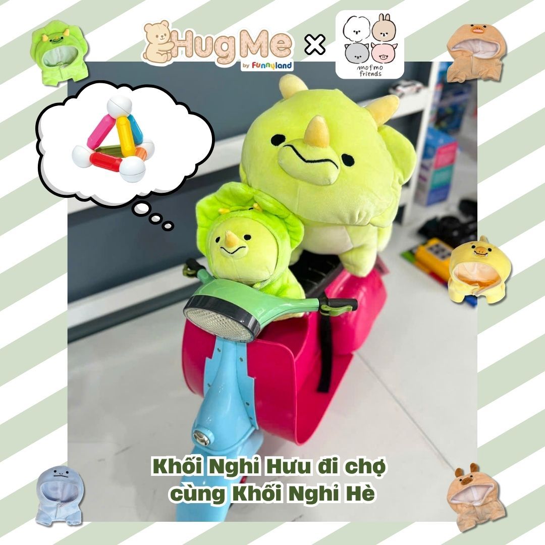  Phụ kiện Thú bông MofmoFriends Mini Hoodie - Khủng long Tyrannosaurus 