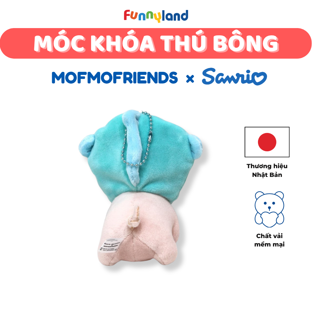 Móc Khóa Thú Bông - Thú Bông Heo Micro Pig đội mũ Hangyodon