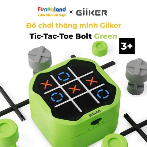 Đồ chơi thông minh Giiker Tic-Tac-Toe Bolt Green