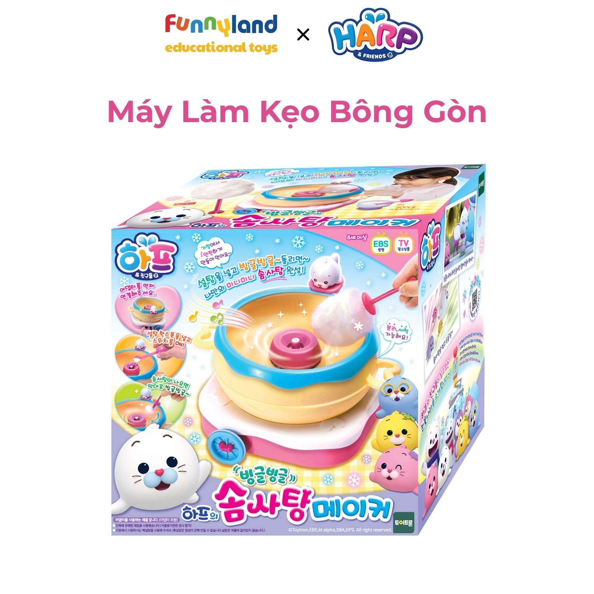Máy làm kẹo bông gòn Harp