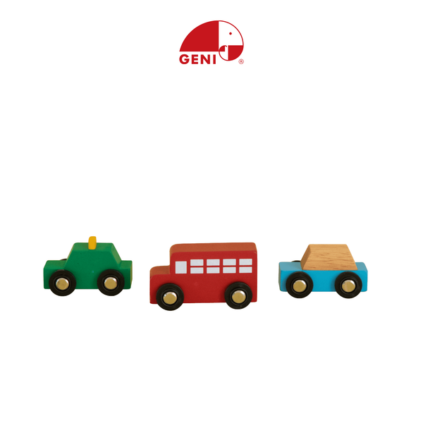 Geni - Bộ đồ chơi xe bằng gỗ (Automobiles Set)