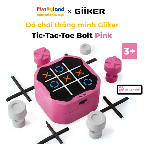 Đồ chơi thông minh Giiker Tic-Tac-Toe Bolt Pink