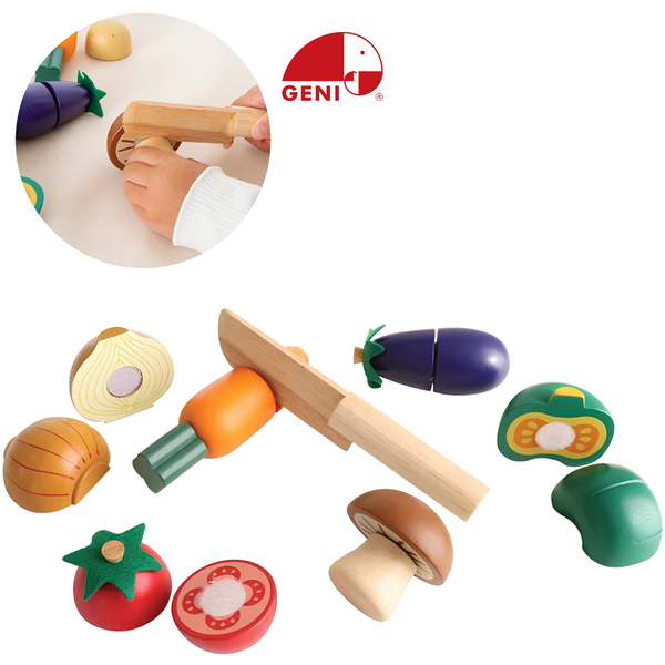 Geni - Bộ đồ chơi rau củ bằng gỗ (Vegetables Set)