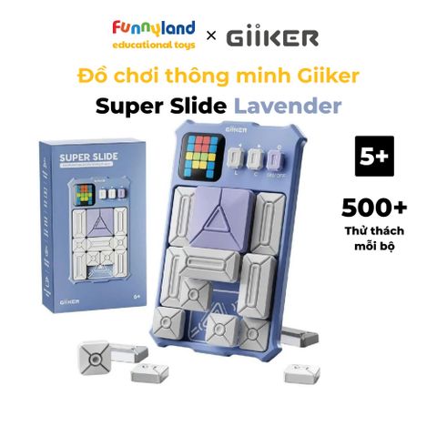 Đồ chơi xếp hình nam châm cảm ứng thông minh Giiker Super Slide Lavender