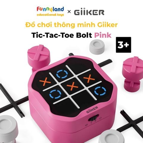 Đồ chơi thông minh Giiker Tic-Tac-Toe Bolt Pink