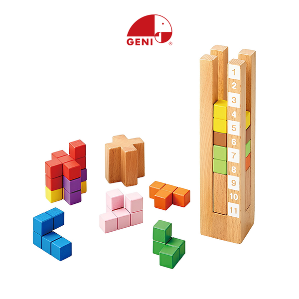 Geni - Xếp hình khối tháp gỗ (Packer Stacker)